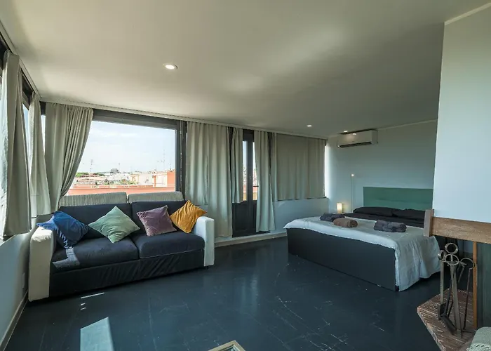 Apartment Forlanini Loft Trastevere By Casa E Lode - Terrace Panoramic View, Air Conditioning, Wifi *